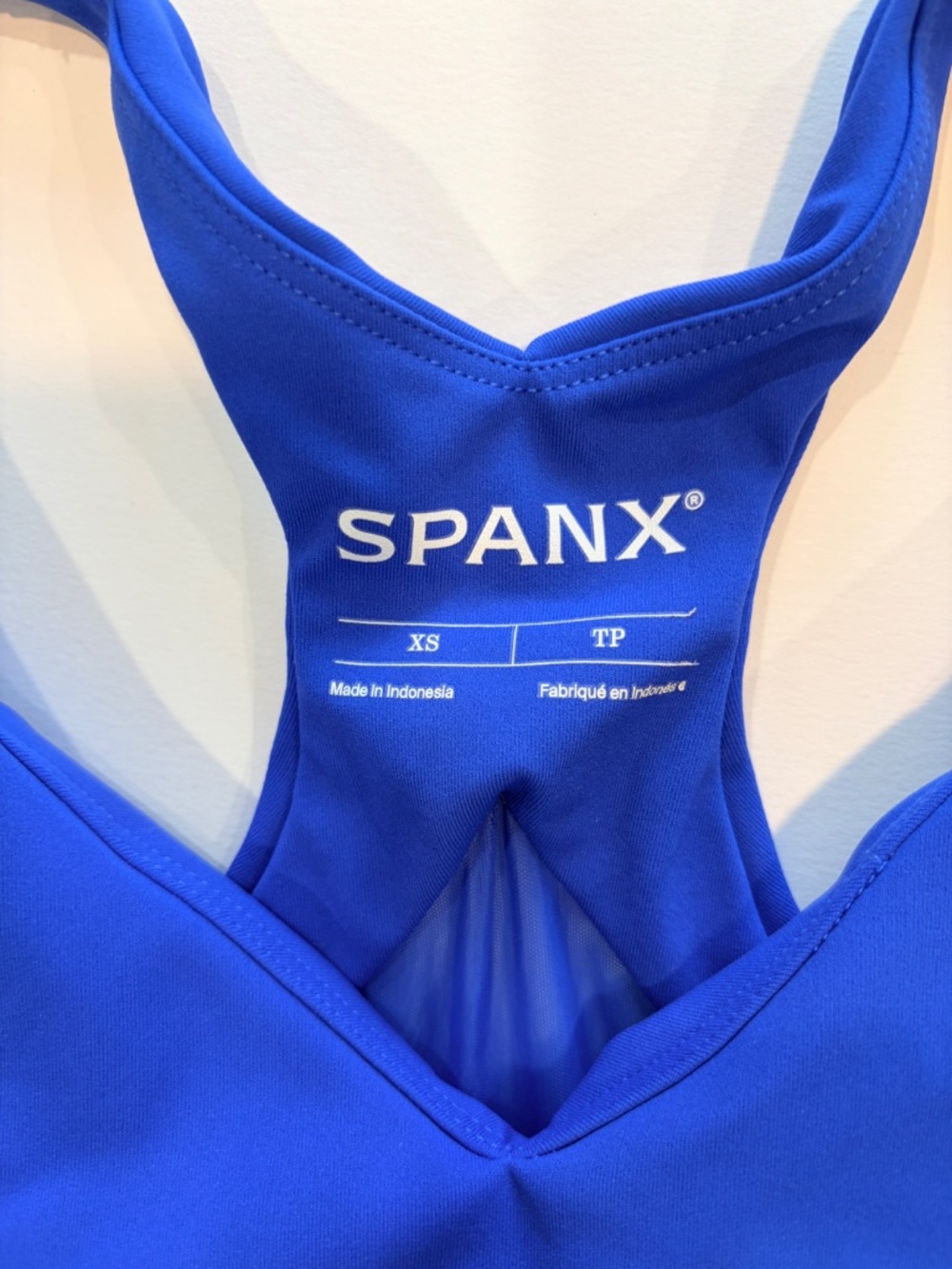SPANX Women’s Workout Set XS Cobalt Blue Tank + Biker Shorts Activewear - Picture 3 of 7